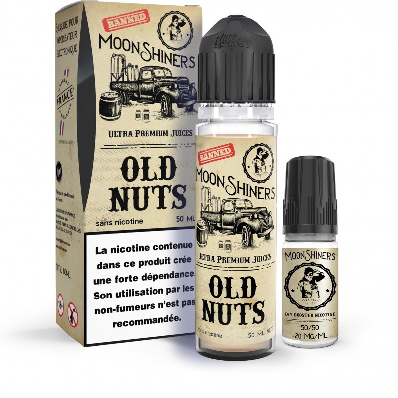 Moon Shiners: Old Nuts 60ml Easy2Shake - Le French Liquide