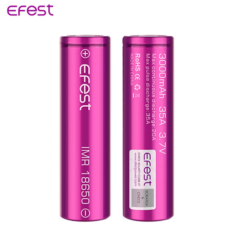 ACCUS EFEST 18650 35A 3000mAh (boite de 2)