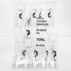 Flacon Unicorn gradué 70ml DiY&MiX (10pcs)