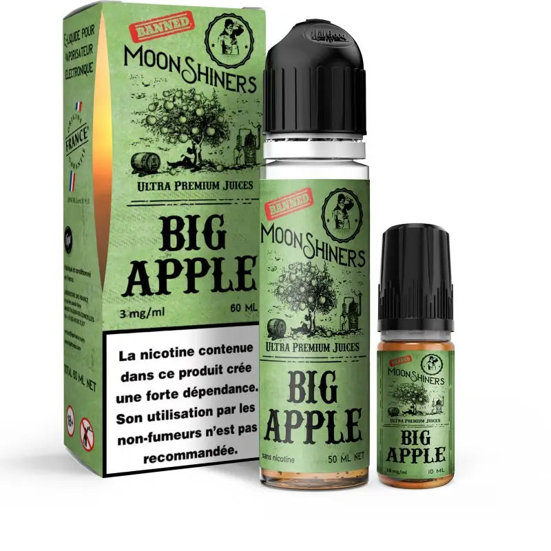 Moon Shiners: Big Apple 60ml Easy2Shake - Le French Liquide