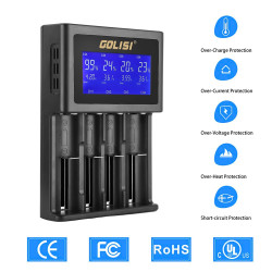 Chargeur d'accus S4 LCD - Golisi