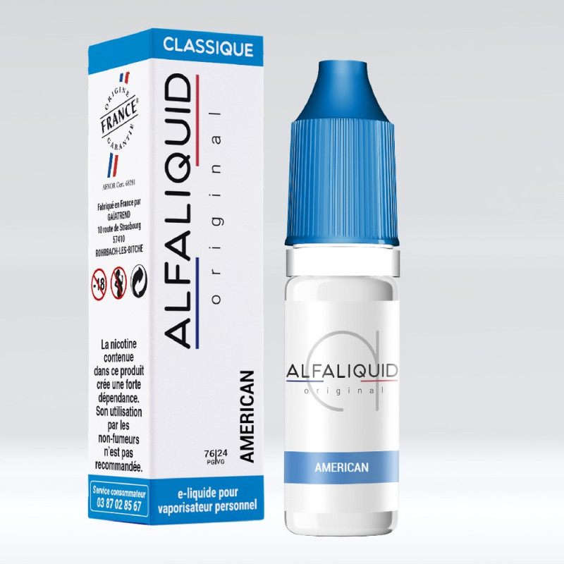 American 10ml - Alfaliquid Classique