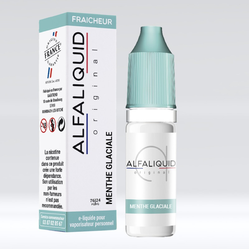 Menthe Glaciale 10ml - Alfaliquid Fraicheur