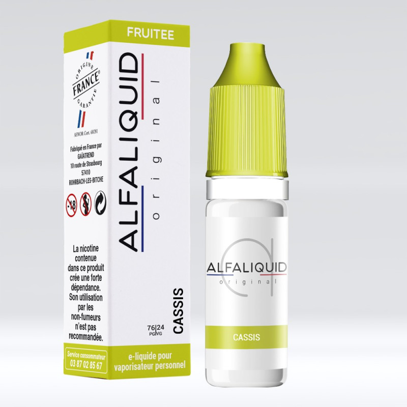 Cassis 10ml - Alfaliquid Fruitées