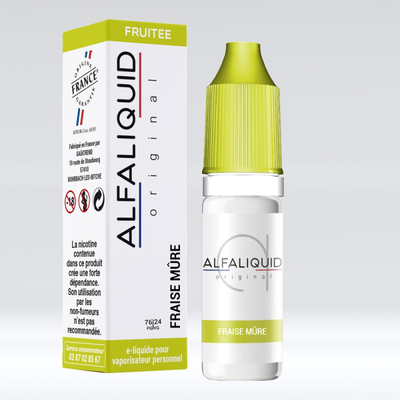 Fraise Mure 10ml - Alfaliquid Fruitées