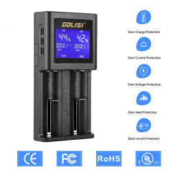 Chargeur d'accus S2 LCD - Golisi