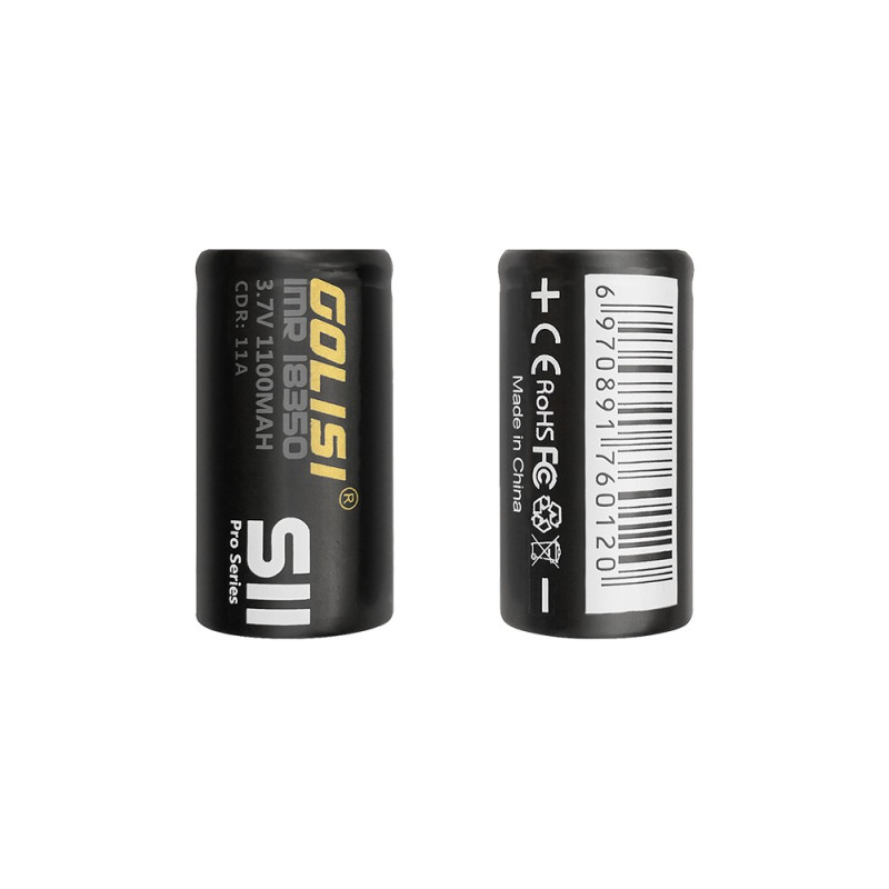 Accu S11 18350 1100mAh 20A (Boite de 2) - Golisi