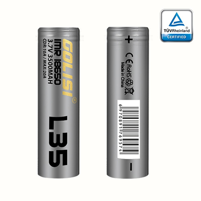 Accu L35 18650 3500mAh 20A (Boite de 2) - Golisi