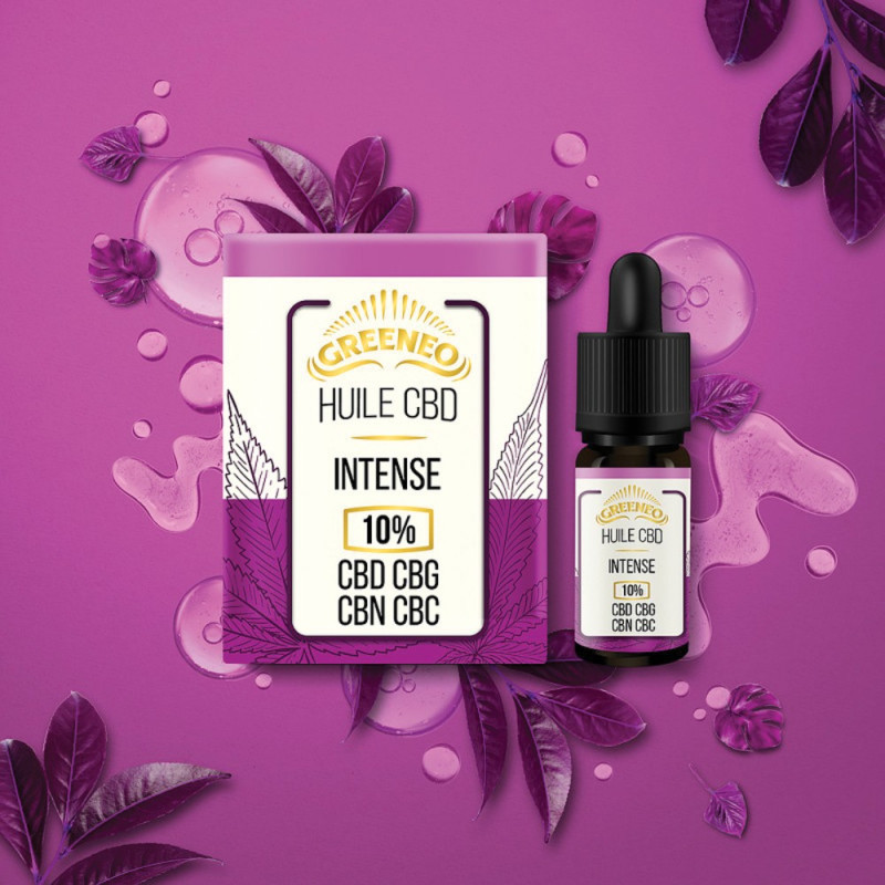 Huile CBD Intense 10ml - Greeneo