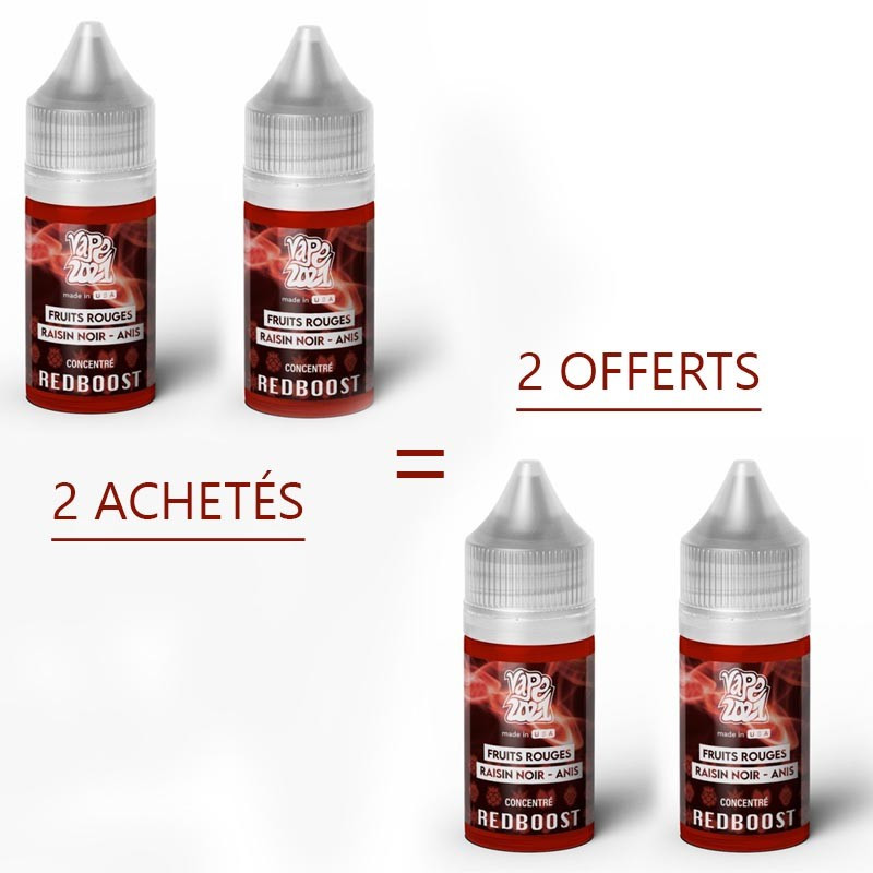 Concentré REDBOOST 30ml - Vape2021 2 pour 2