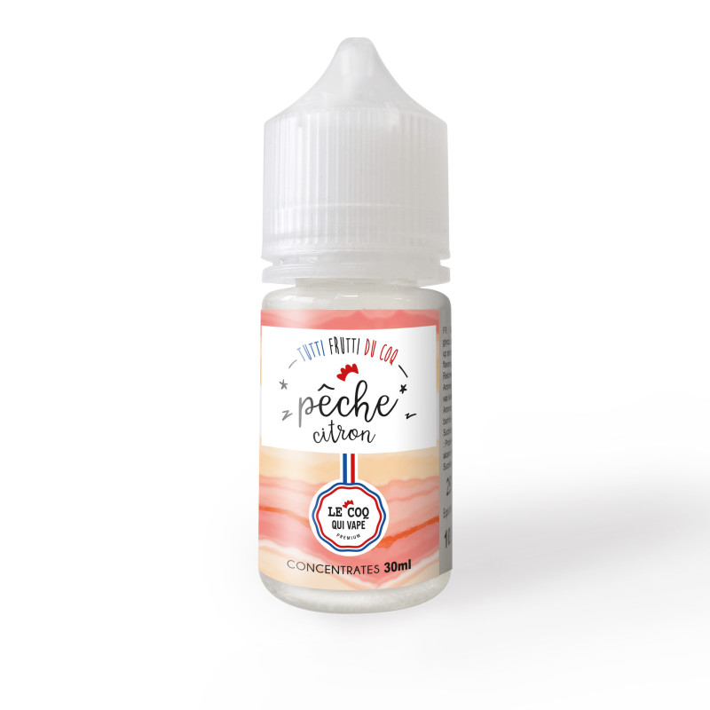 Concentré Pêche Citron 30ml - Tutti frutti du Coq