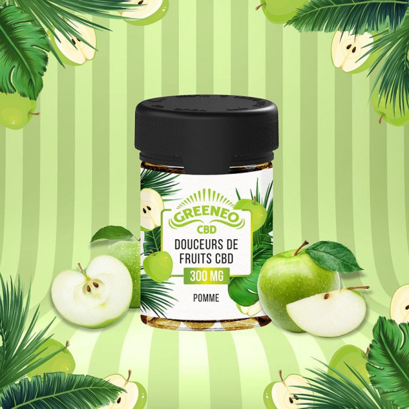 Bonbons Pomme CBD - Douceurs de Fruits Greeneo