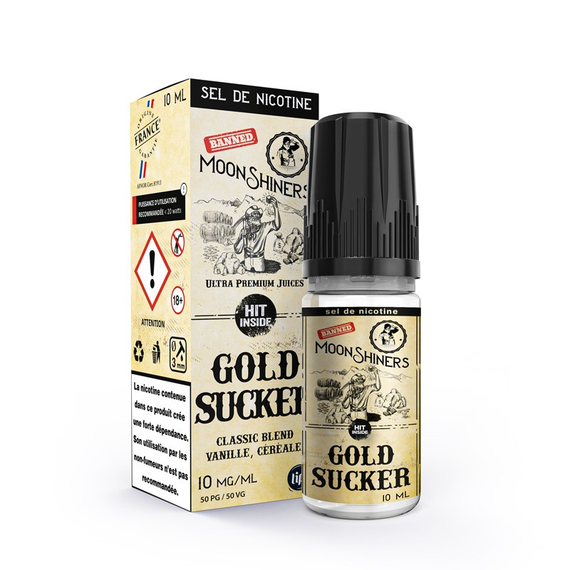 Moon Shiners : Gold Sucker 10ml SALT - Le French Liquide