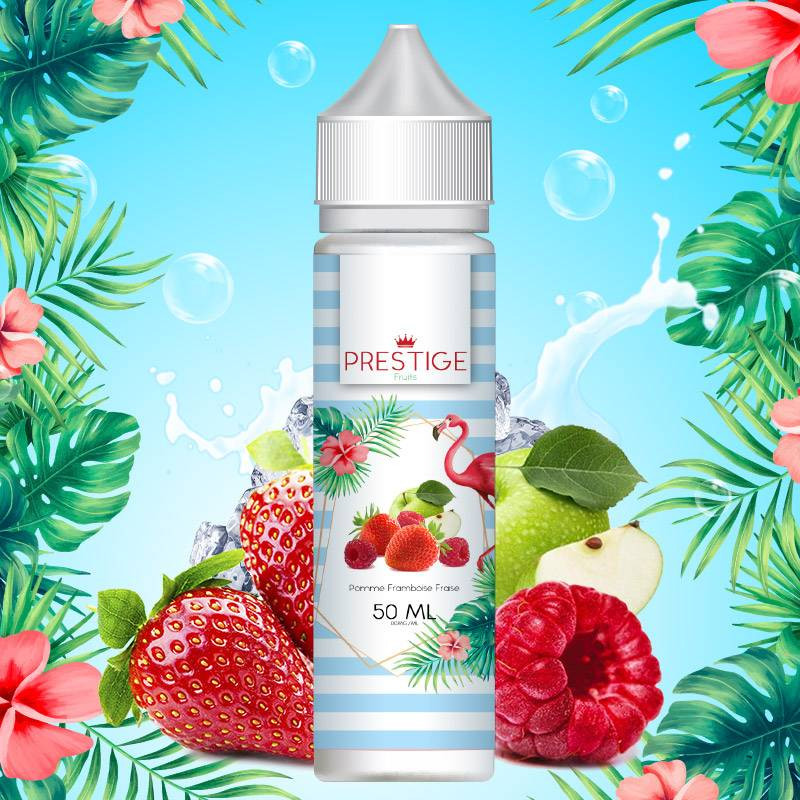 Pomme Fraise Framboise 50ml - Prestige Fruits