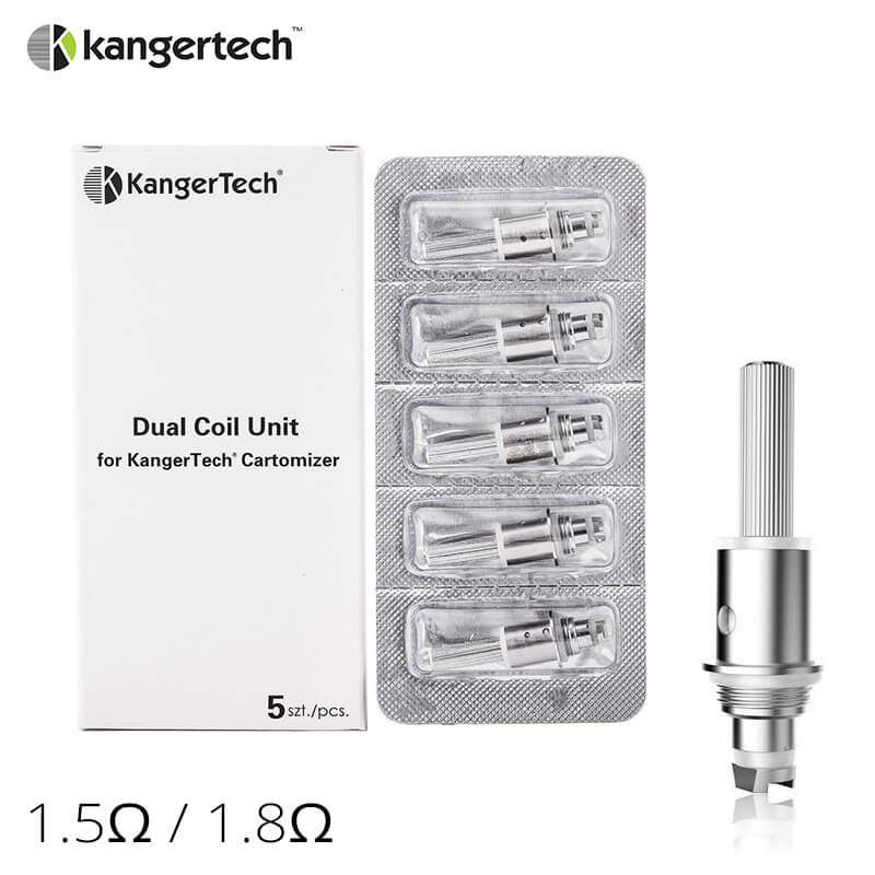 Kangertech Résistances Dual Coil (5pcs)