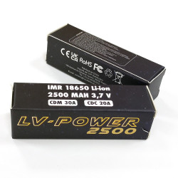 Accu LV-Power 2500mAh 18650 30A