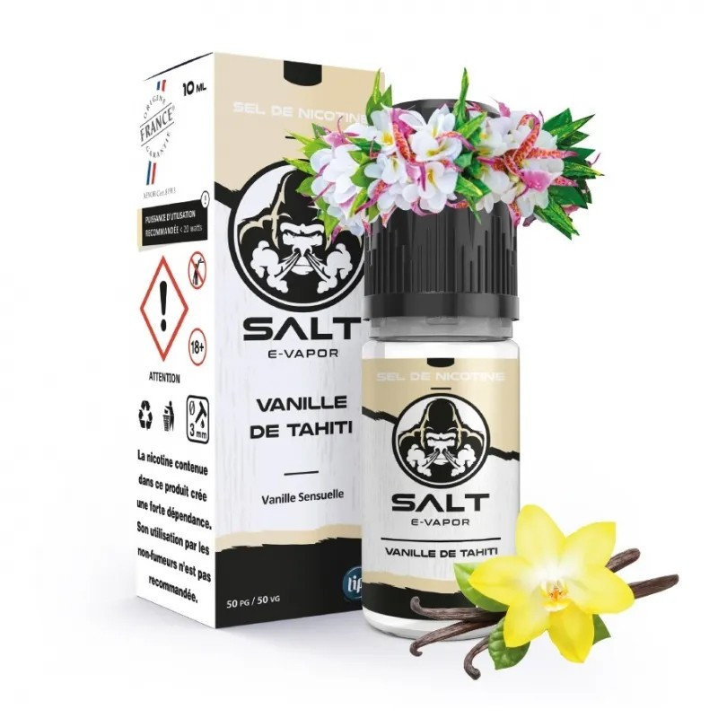 Salt E-Vapor : Vanille de Tahiti 10ml - Le French Liquide