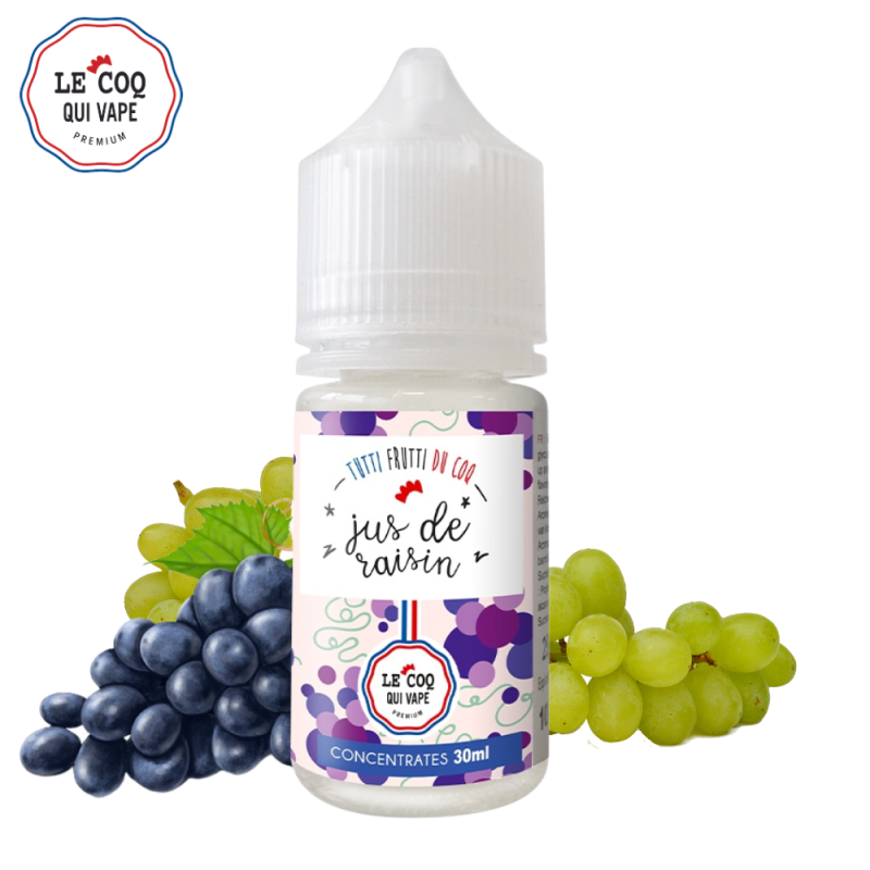 Concentré Jus de Raisin 30ml - Tutti Frutti du Coq