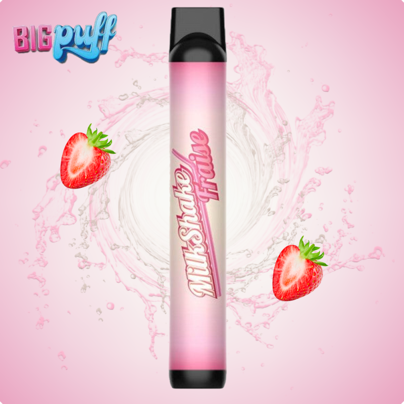 Milkshake Fraise 600 puffs. - Big Puff