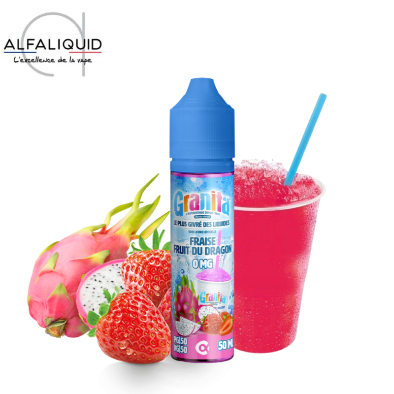 Fraise fruits du dragon 50ml - Alfaliquid Granita