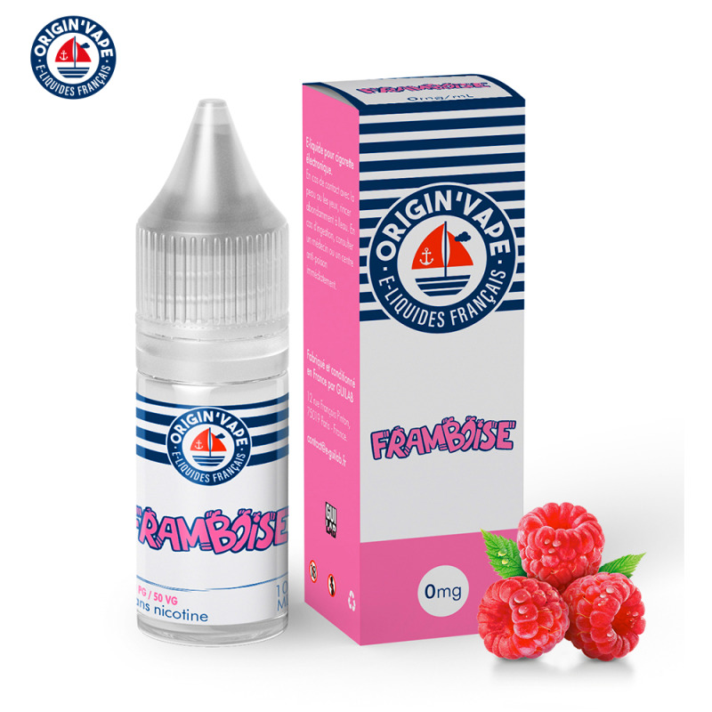 Framboise 10ml (Boite de 10) - Origin'vape