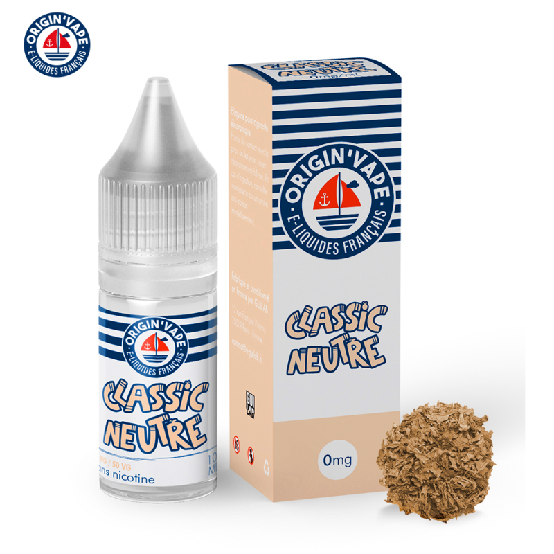 Classic Neutre 10ml (Boite de 10) - Origin'vape