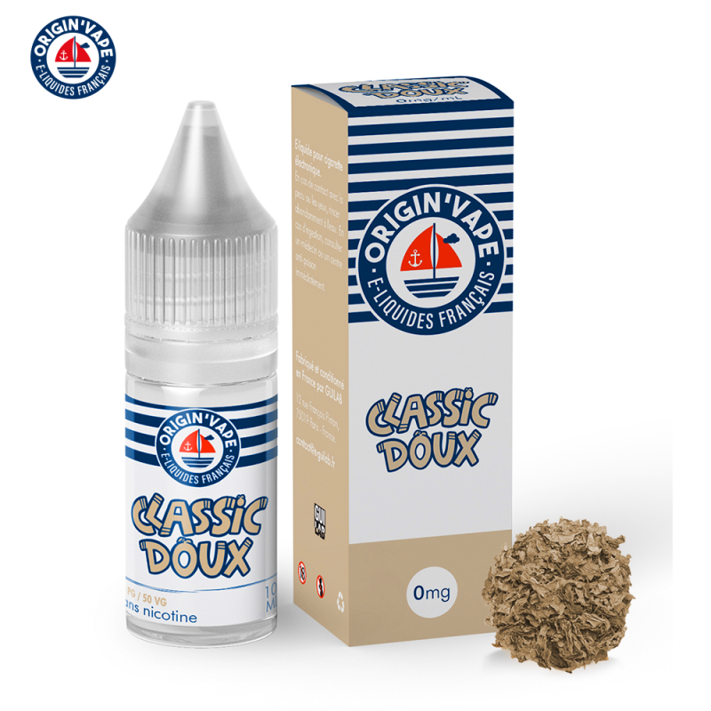 Classic Doux 10ml (Boite de 10) - Origin'vape