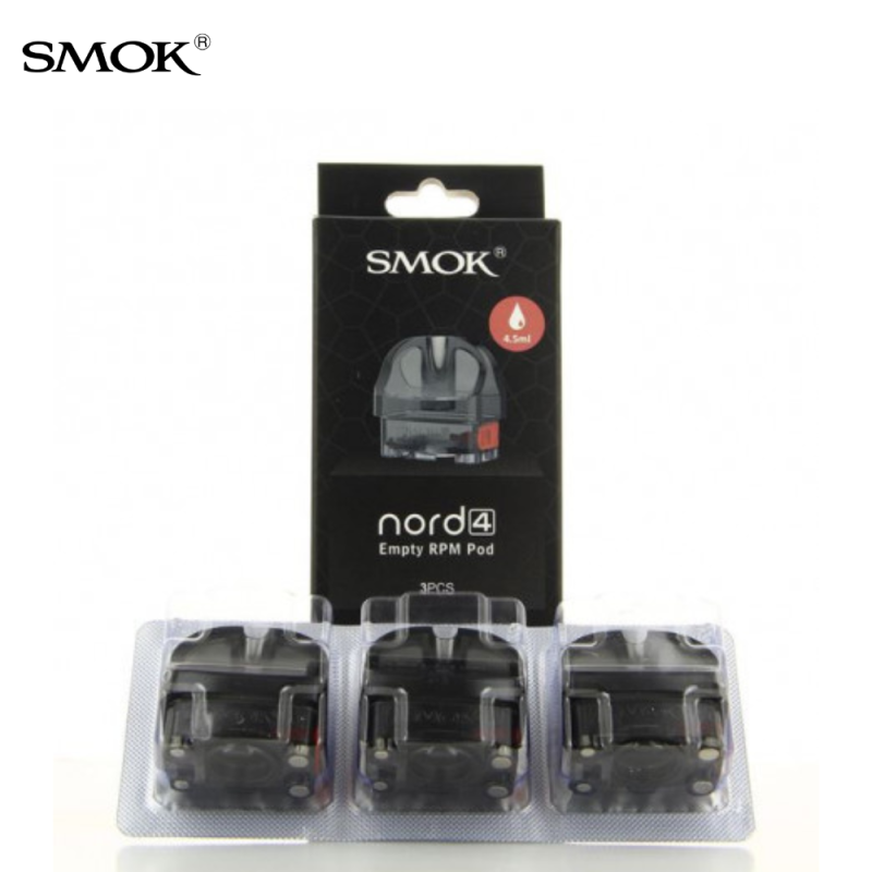 Cartouche sans résistance Nord 4 RPM 4.5ml (3pcs) - Smok