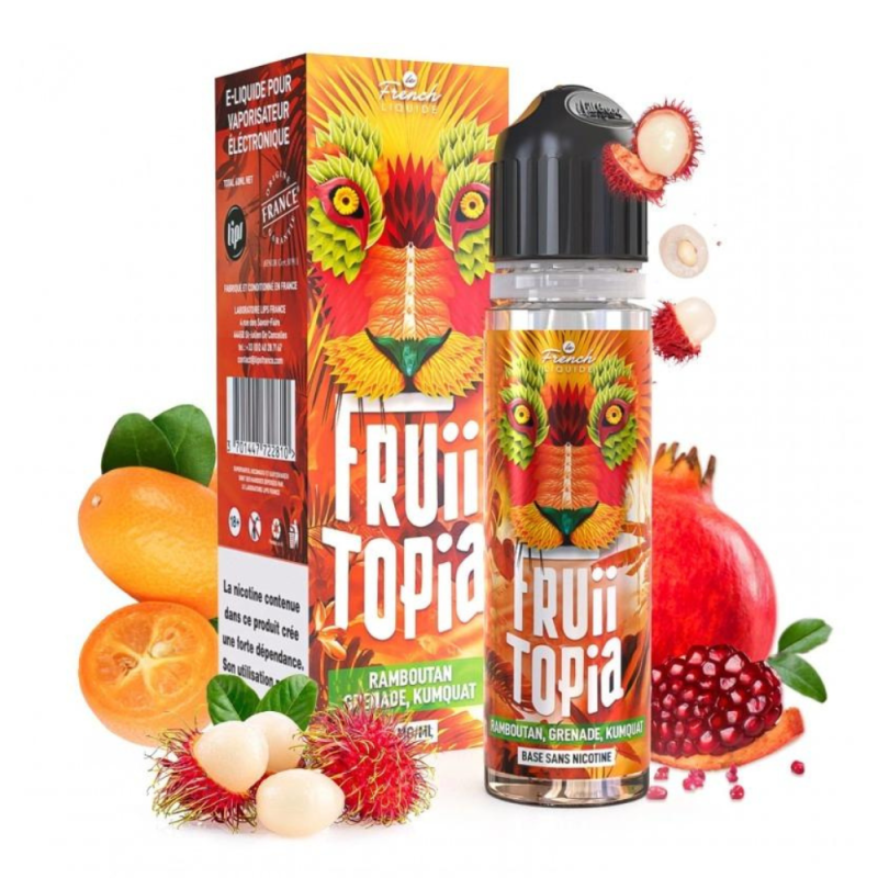 Fruiitopia Ramboutan Grenade Kumquat 60ml - Le french Liquide