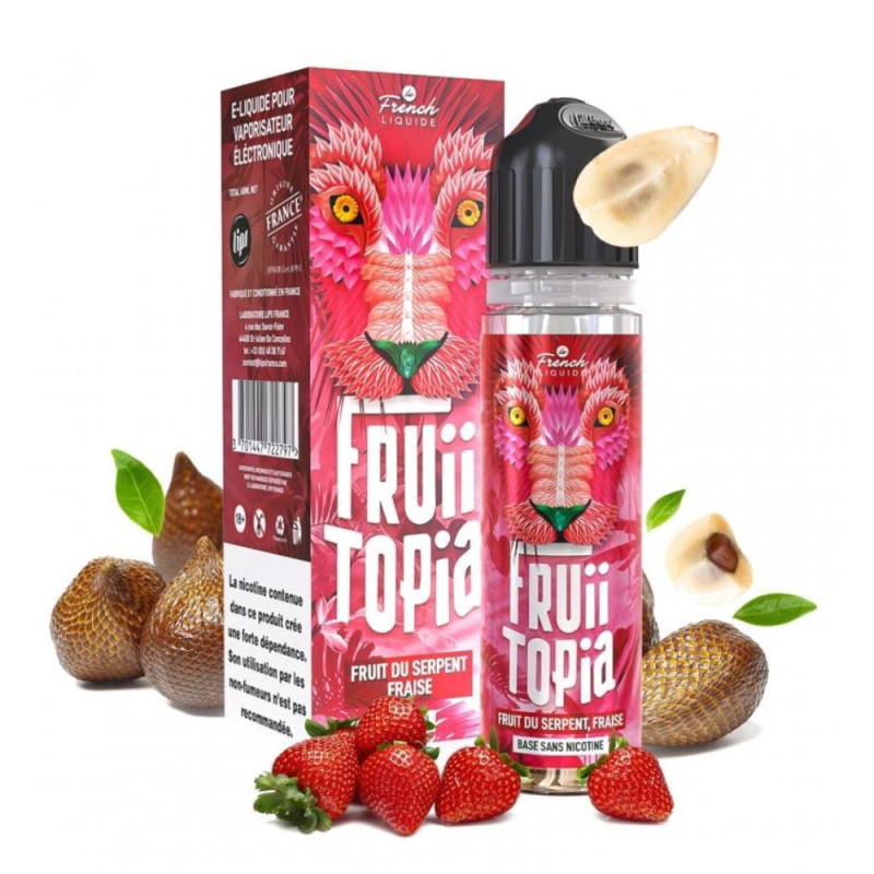 Fruiitopia Fruit du Serpent Fraise 60ml - Le French Liquide