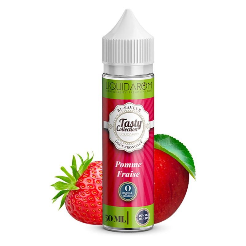 Pomme Fraise 50ml - Tasty by Liquidarom