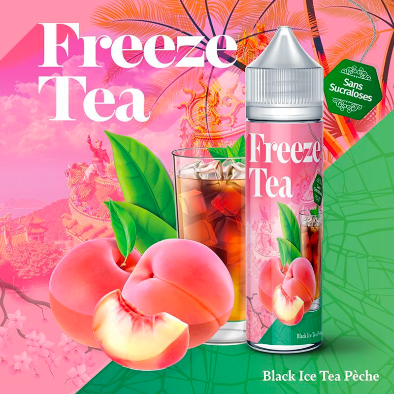 Black Ice Tea Peach 50ml - Freeze Tea by Made in Vape