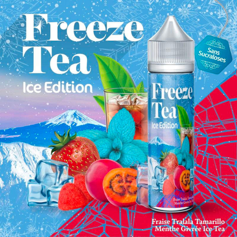 Fraise Tralala Tamarillo Menthe Givrée Ice Tea 50ml - Freeze Tea by Made in Vape