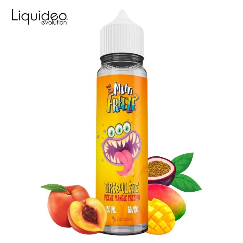 Tireboulette Pêche Mangue Passion 50ml - Multifreeze by Liquideo