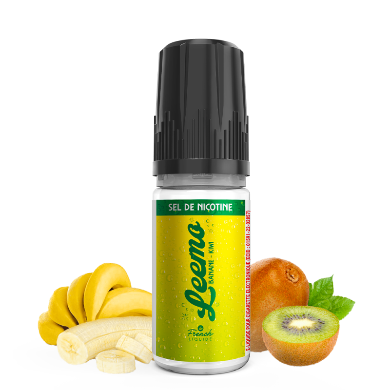 Leemo : Leemo Banane Kiwi sel de nicotine 10ml - Le French Liquide