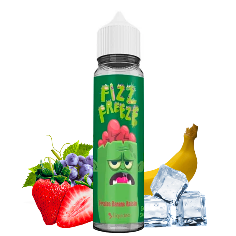 Fizz & Freeze - Fraise Banane Raisin 50ml - Liquideo