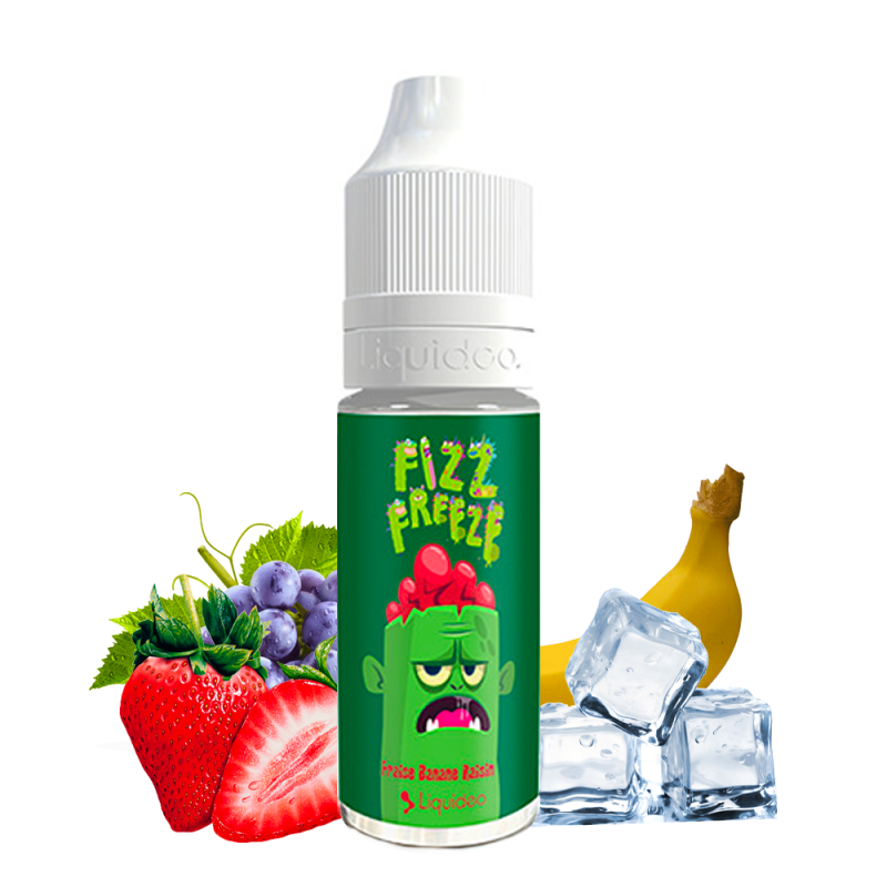 Fraise Banane Raisin 10ml - Fizz & Freeze by Liquideo