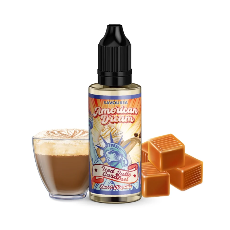 Concentré Iced Latte Caramel 30ml - American Dream by Savourea