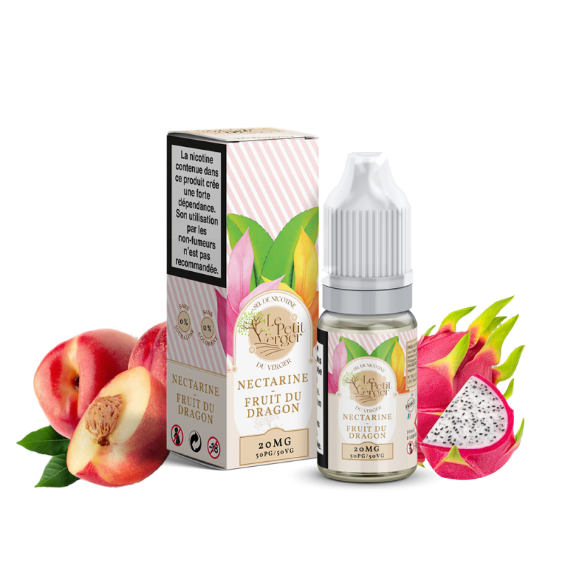 Nectarine Fruit du Dragon 10ml Nic Salt - Le Petit Verger By Savourea