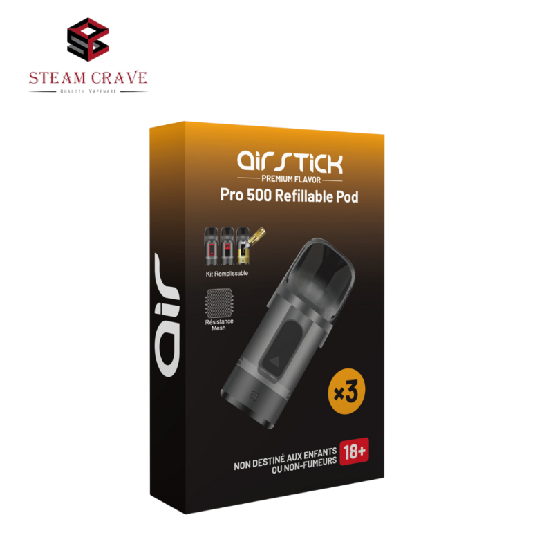 Cartouches Airstick Pro 2ml (3pcs) - Steam Crave