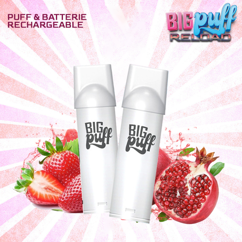 Cartouches Fraise Grenadine (2pcs) - Big Puff