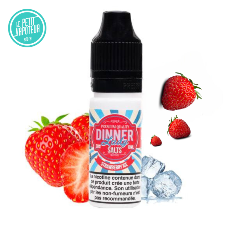 Strawberry Ice Dinner Sel de Nicotine 10ml - Dinner Lady