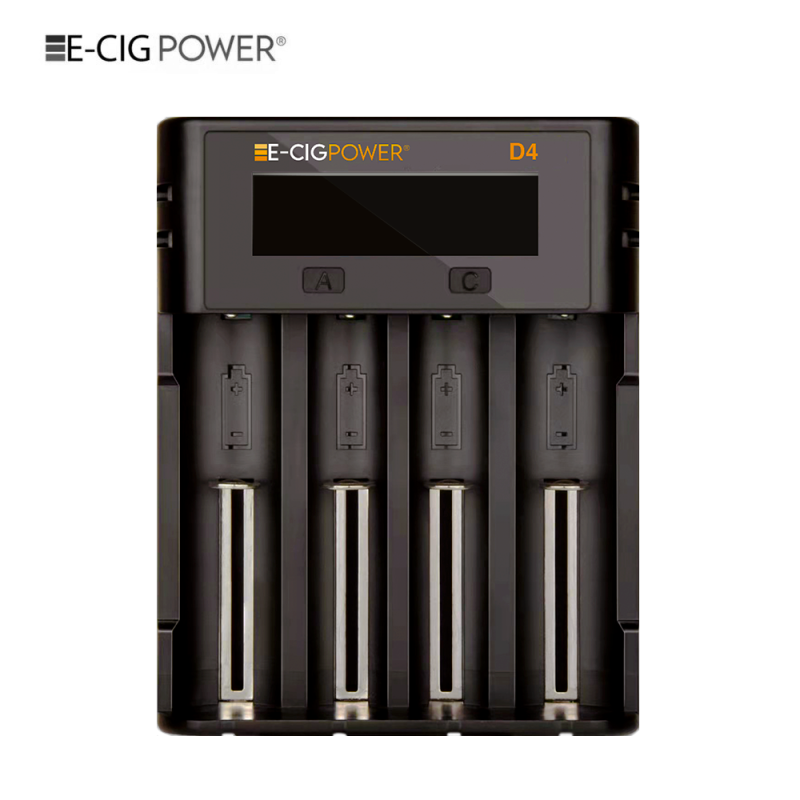 D4 Chargeur d'accus intelligent Micro USB avec écran LCD - E-Cig Power