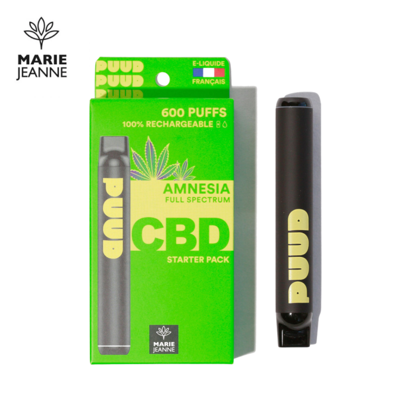 Starter kit réutilisable Amnesia Full Spectrum 600 puffs - Puud by Marie Jeanne