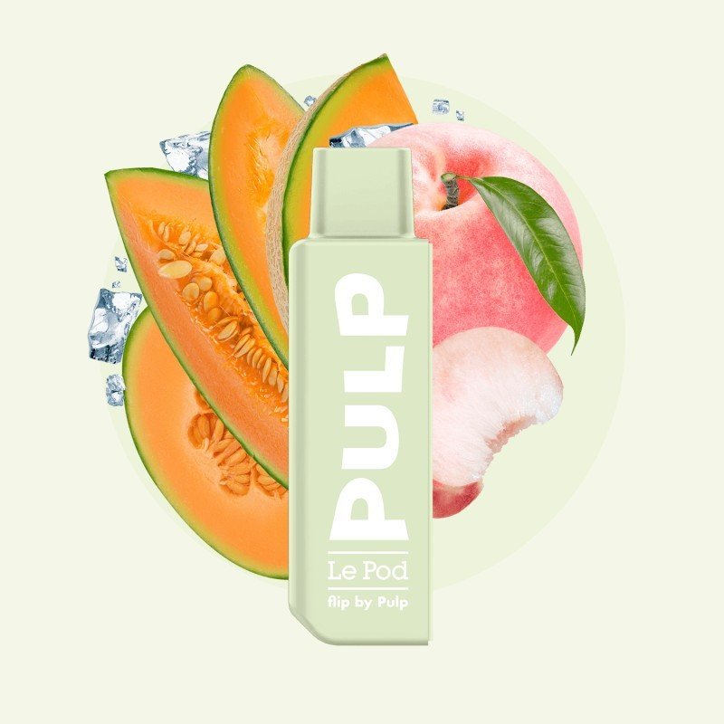 Cartouche Pêche Melon Glacés 2ml - Pod Flip by Pulp