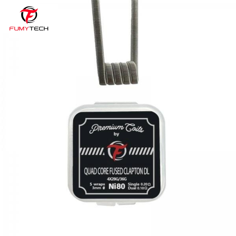 Coils Quad Core Fused Clapton DL Ni80 (10pcs) - Fumytech