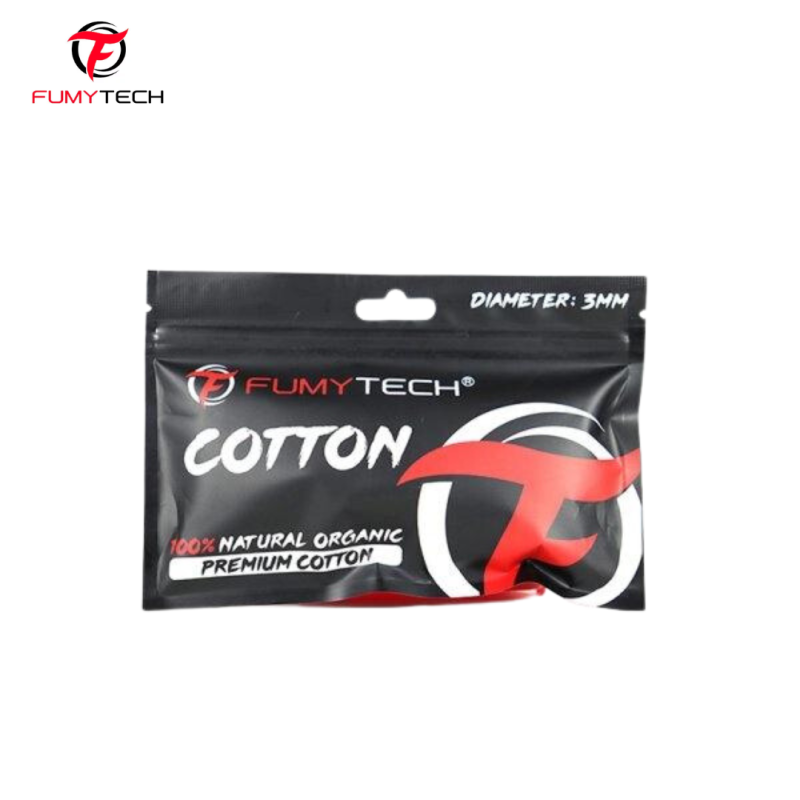 Coton Premium 100% Naturel Organique 3mm - Fumytech