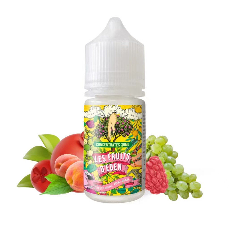 Concentré Fruits Rouges Pêche Raisin 30ml - Les Fruits d'Eden