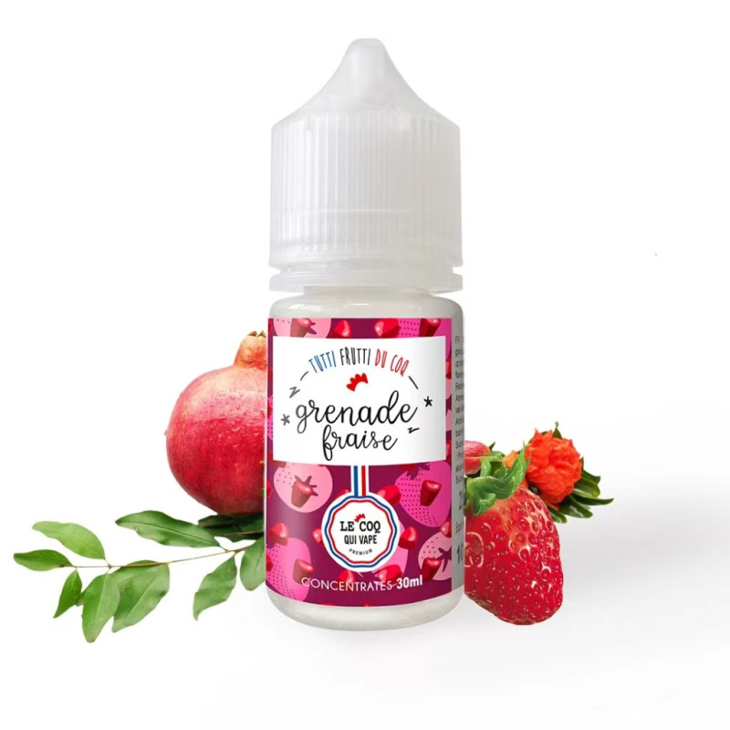 Concentré Grenade Fraise 30ml - Tutti frutti du Coq