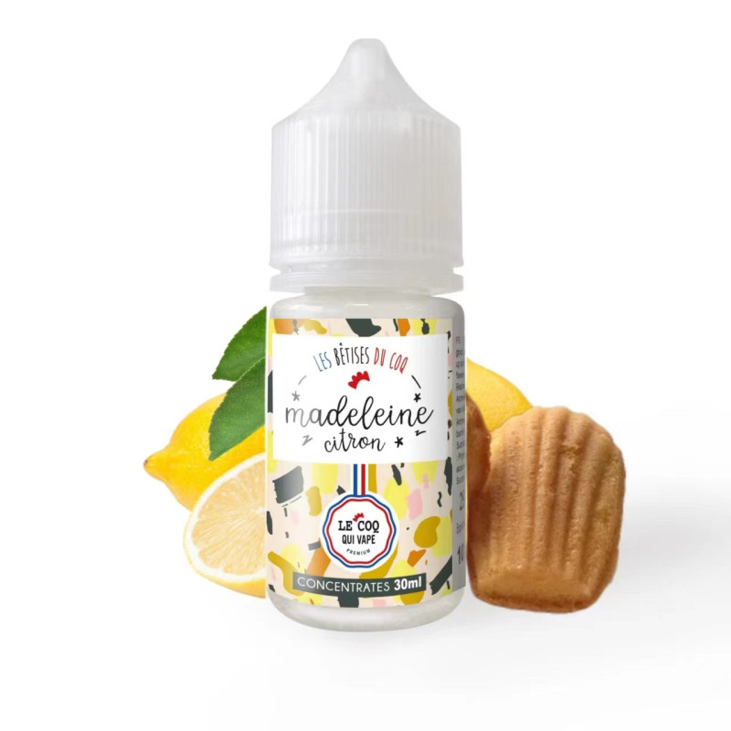 Concentré Madeleine Citron 30ml - Les Bêtises du Coq